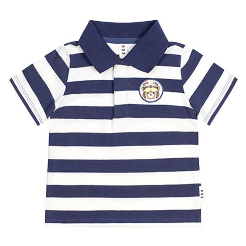 Huxbaby Stripe Polo Tee 3-5Y image number 0